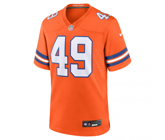 Alex Singleton Denver Broncos Nike Alternate Game Jersey Orange