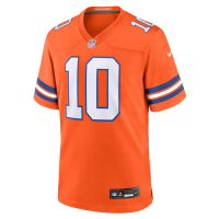 Bo Nix Denver Broncos Nike Mile High Collection 1977 Throwback Player Game Jersey Orange