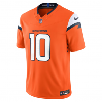 Bo Nix Denver Broncos Nike Team Vapor F.U.S.E. Stitched Limited Jersey Orange