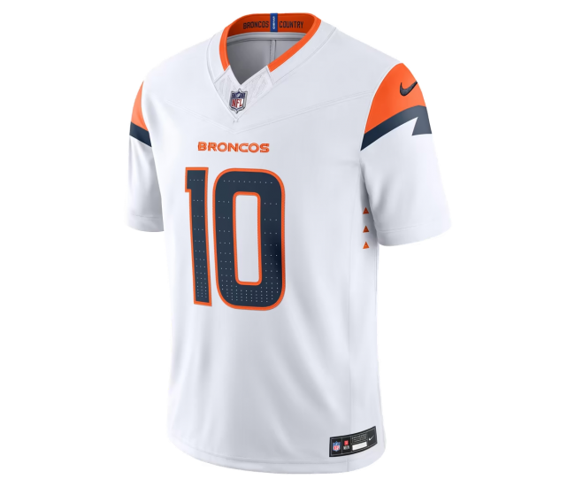 Bo Nix Denver Broncos Nike Vapor F.U.S.E. Stitched Limited Jersey White