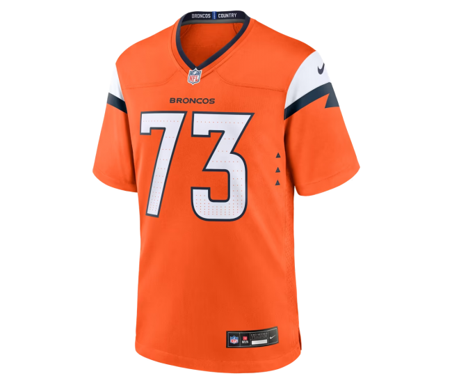 Frank Crum Denver Broncos Nike Team Game Jersey Orange