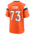 Frank Crum Denver Broncos Nike Team Game Jersey Orange