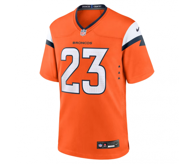 Jahdae Barron Denver Broncos Nike Game Player Jersey Orange