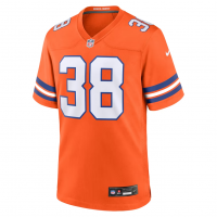 Jaleel McLaughlin Denver Broncos Nike Mile High Collection 1977 Throwback Player Game Jersey Orange
