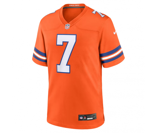 John Elway Denver Broncos Nike Mile High Collection 1977 Throwback Retired Player Game Jersey Orange