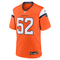 Jonah Elliss Denver Broncos Nike Team Game Jersey Orange