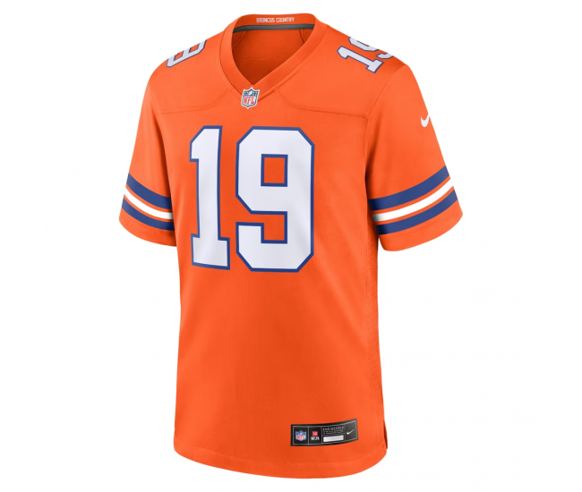 Marvin Mims Jr Denver Broncos Nike Mile High Collection 1977 Throwback Player Game Jersey Orange
