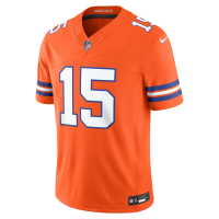 Nik Bonitto Denver Broncos Nike Alternate Mile High Collection 1977 Throwback Vapor F.U.S.E. Stitched Limited Jersey Orange