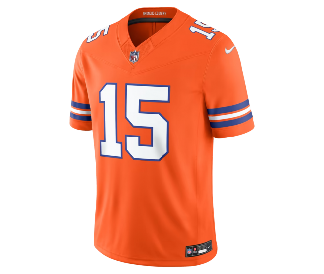 Nik Bonitto Denver Broncos Nike Alternate Mile High Collection 1977 Throwback Vapor F.U.S.E. Stitched Limited Jersey Orange