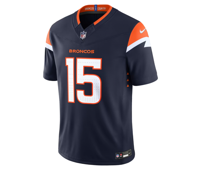 Nik Bonitto Denver Broncos Nike Alternate Vapor F.U.S.E. Stitched Limited Jersey Navy