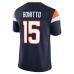 Nik Bonitto Denver Broncos Nike Alternate Vapor F.U.S.E. Stitched Limited Jersey Navy