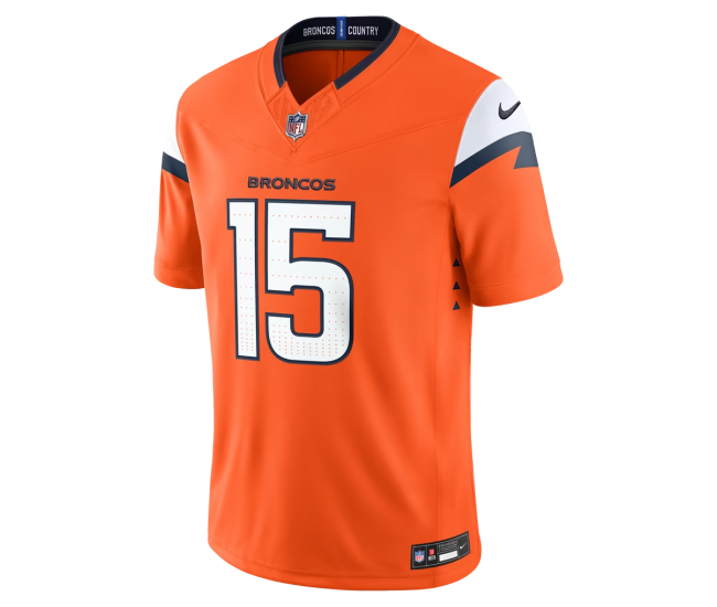 Nik Bonitto Denver Broncos Nike Team Vapor F.U.S.E. Stitched Limited Jersey Orange