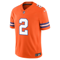 Pat Surtain II Denver Broncos Nike Alternate Mile High Collection 1977 Throwback Vapor F.U.S.E. Stitched Limited Jersey Orange