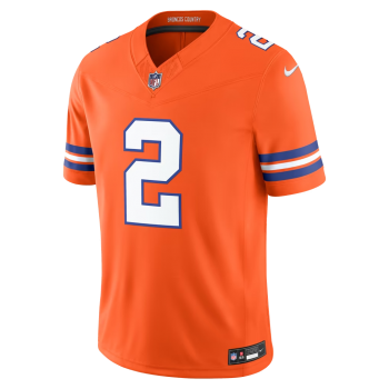 Pat Surtain II Denver Broncos Nike Alternate Mile High Collection 1977 Throwback Vapor F.U.S.E. Stitched Limited Jersey Orange