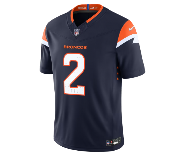 Pat Surtain II Denver Broncos Nike Alternate Vapor F.U.S.E. Stitched Limited Jersey Navy