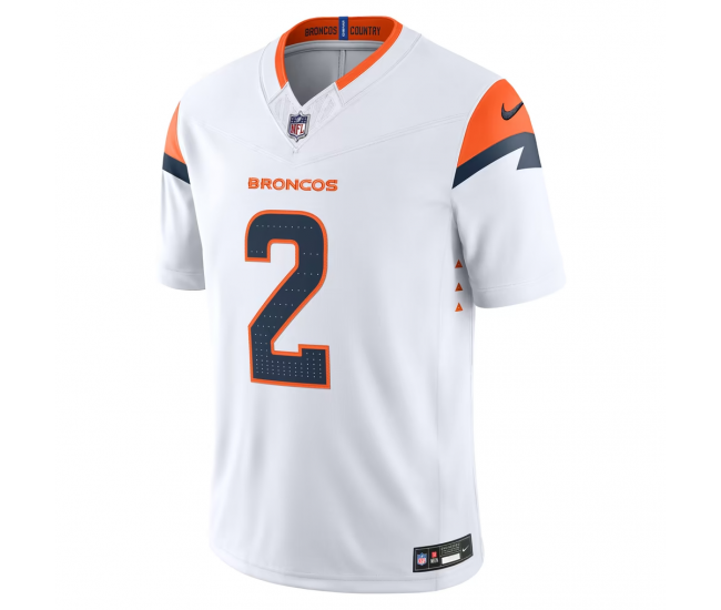 Pat Surtain II Denver Broncos Nike Vapor F.U.S.E. Stitched Limited Jersey White
