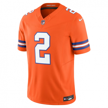 Patrick Surtain II Denver Broncos Nike Alternate Mile High Collection 1977 Throwback Vapor F.U.S.E. Limited Jersey Orange