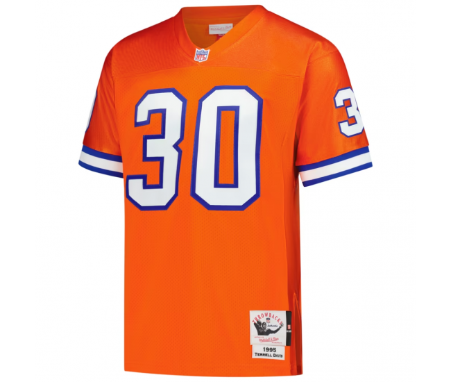 Terrell Davis Denver Broncos Mitchell & Ness 1995 Authentic Throwback Retired Player Jersey Orange
