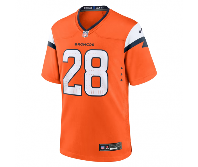 Tyler Badie Denver Broncos Nike Team Game Jersey Orange