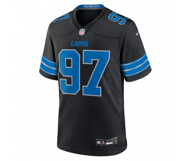 Aidan Hutchinson Detroit Lions Nike 2nd Alternate Game Jersey Black