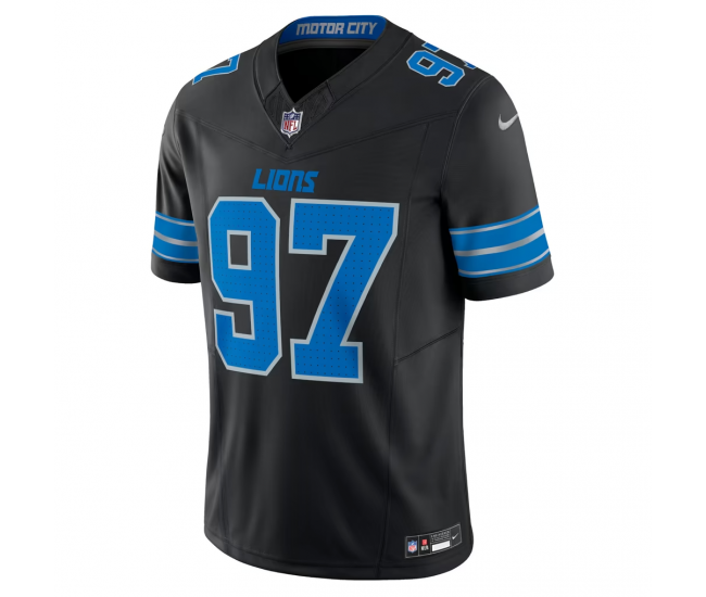 Aidan Hutchinson Detroit Lions Nike 2nd Alternate Vapor F.U.S.E. Limited Jersey Black