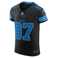 Aidan Hutchinson Detroit Lions Nike Alternate Vapor F.U.S.E. Elite Jersey Black