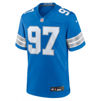 Aidan Hutchinson Detroit Lions Nike Game Jersey Blue