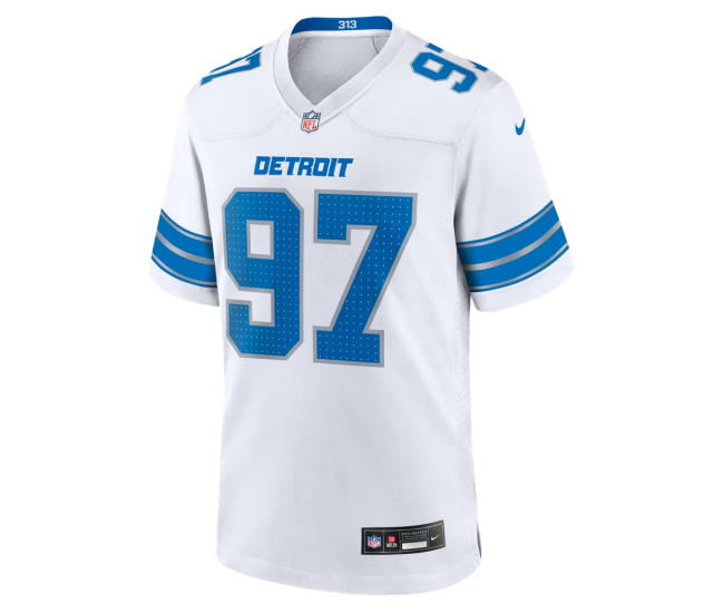 Aidan Hutchinson Detroit Lions Nike Game Jersey White