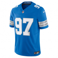 Aidan Hutchinson Detroit Lions Nike Team Vapor F.U.S.E. Limited Jersey Blue