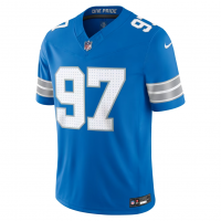 Aidan Hutchinson Detroit Lions Nike Team Vapor F.U.S.E. Stitched Limited Jersey Blue