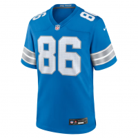 Anthony Firkser Detroit Lions Nike Team Game Jersey Blue