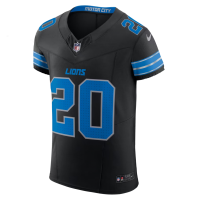 Barry Sanders Detroit Lions Nike Alternate Vapor F.U.S.E. Elite Jersey Black