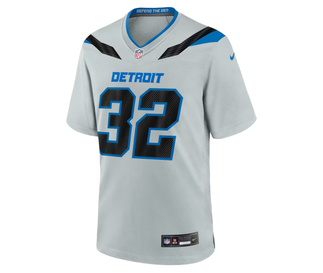 Brian Branch Detroit Lions Nike 2026 Rivalries Collection Game Jersey Silver