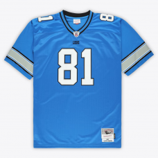 Calvin Johnson Detroit Lions Mitchell & Ness Big & Tall 2007 Legacy Retired Player Jersey Blue Calvin Johnson Detroit Lions Mitchell & Ness Big & Tall 2007 Legacy Retired Player Jersey Blue