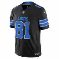 Calvin Johnson Detroit Lions Nike Alternate Vapor F.U.S.E. Stitched Retired Limited Jersey Black