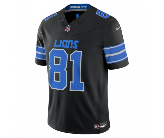 Calvin Johnson Detroit Lions Nike Alternate Vapor F.U.S.E. Stitched Retired Limited Jersey Black