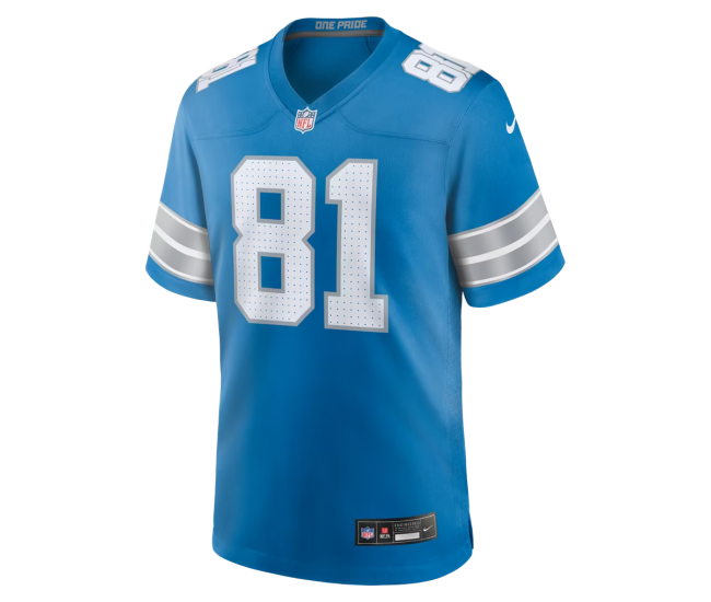 Calvin Johnson Detroit Lions Nike Team Retired Game Jersey Blue