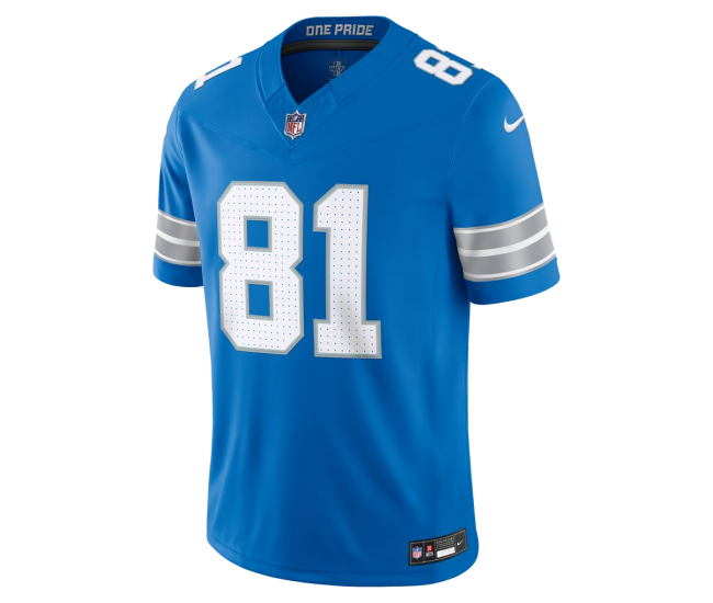 Calvin Johnson Detroit Lions Nike Vapor F.U.S.E. Stitched Retired Limited Jersey Blue