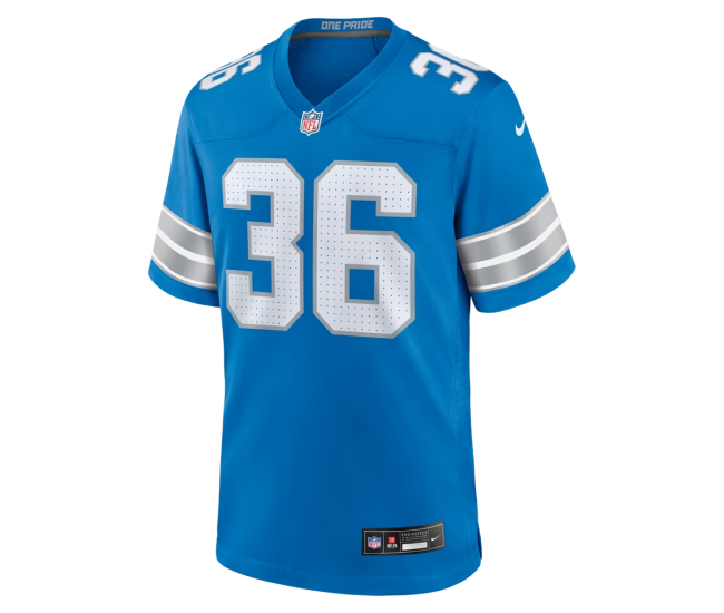 Chuck Clark Detroit Lions Nike Team Game Jersey Blue