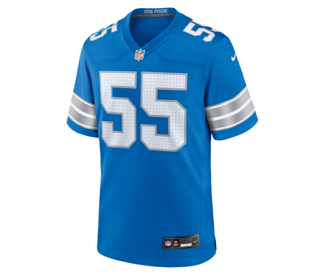 Derrick Barnes Detroit Lions Nike Team Game Jersey Blue