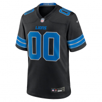 Detroit Lions Nike Alternate Custom Game Jersey Black