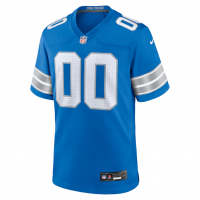 Detroit Lions Nike Custom Game Jersey Blue