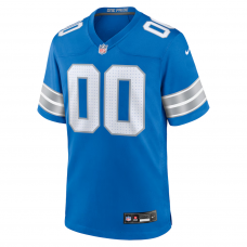 Detroit Lions Nike Custom Game Jersey Blue Detroit Lions Nike Custom Game Jersey Blue