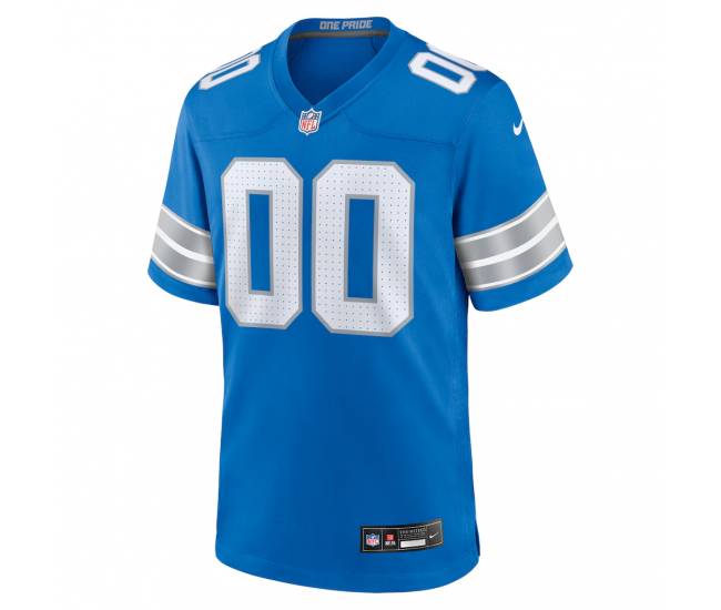 Detroit Lions Nike Custom Game Jersey Blue