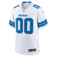 Detroit Lions Nike Custom Game Jersey White