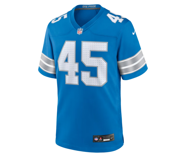 Devin White Detroit Lions Nike Team Game Jersey Blue