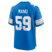 Giovanni Manu Detroit Lions Nike Team Game Jersey Blue