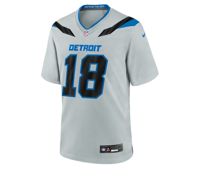 Isaac TeSlaa Detroit Lions Nike 2026 Rivalries Collection Game Jersey Silver