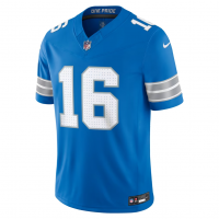Jared Goff Detroit Lions Nike Team Vapor F.U.S.E. Stitched Limited Jersey Blue
