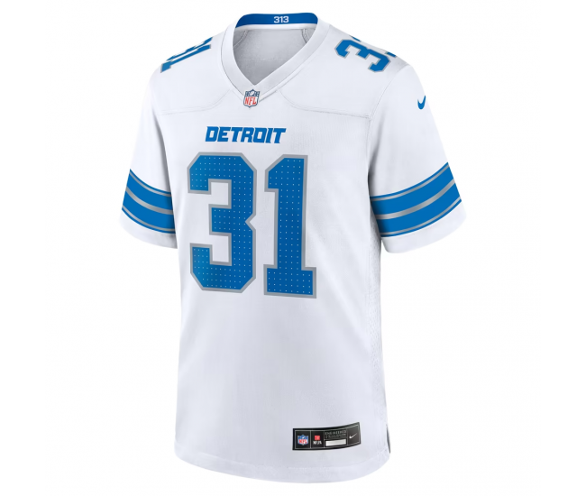 Kerby Joseph Detroit Lions Nike Game Jersey White